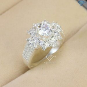 Nhẫn Bạc Nữ Thiết Kế Bản To
